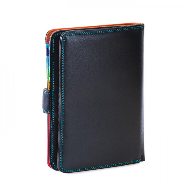 Mywalit Portafoglio Con Bottone A Pressione Grande Black Pace