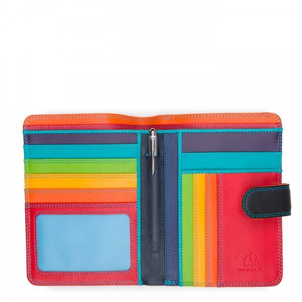 Mywalit Portafoglio Con Bottone A Pressione Grande Black Pace