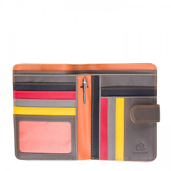 Mywalit Portafoglio Con Bottone A Pressione Grande Fumo