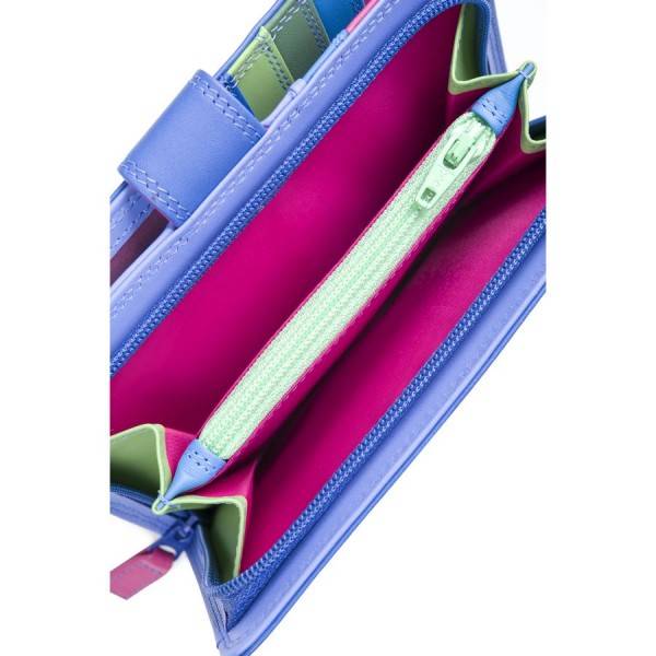 Mywalit Portafoglio Con Bottone A Pressione Grande Viola