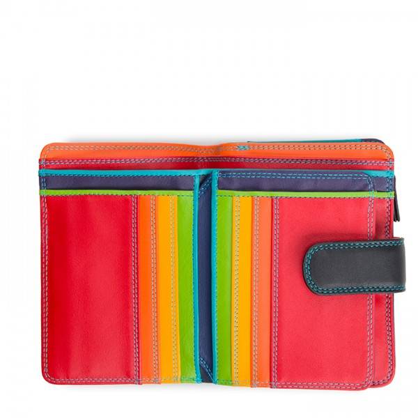 Mywalit Portafoglio Con Bottone A Pressione Medio Black Pace