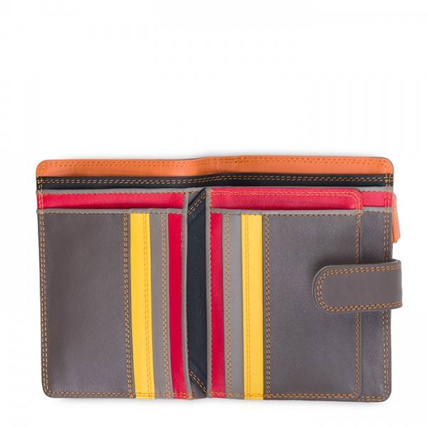 Mywalit Portafoglio Con Bottone A Pressione Medio Fumo