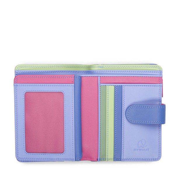 Mywalit Portafoglio Con Bottone A Pressione Medio Viola