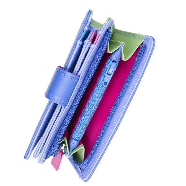 Mywalit Portafoglio Con Bottone A Pressione Medio Viola