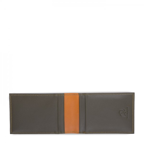 Mywalit Portafoglio Da Uomo Bi-fold Con Portacarte Marrone-Oliva