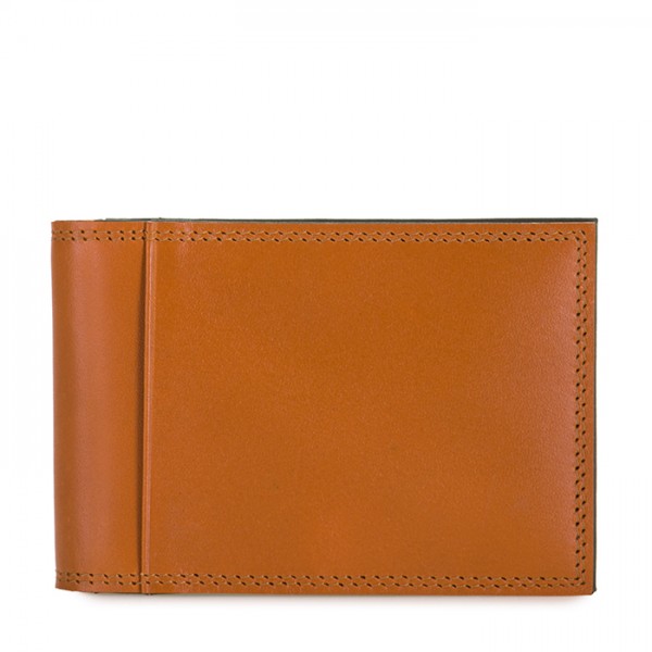 Mywalit Portafoglio da uomo Bi-fold con Portacarte Marrone-Oliva