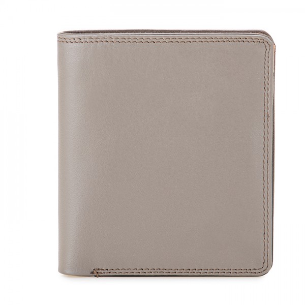 Mywalit Portafoglio da uomo Bi-fold con scomparto estraibile Nappa Fumo