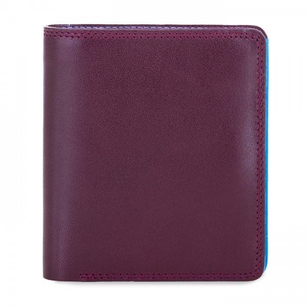 Mywalit Portafoglio da uomo Bi-fold con scomparto estraibile Prugna-Celeste