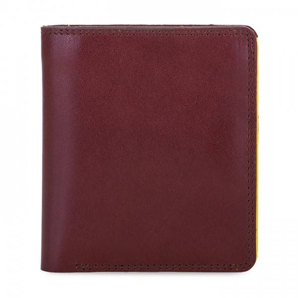 Mywalit Portafoglio da uomo Bi-fold con scomparto estraibile Marrone-Giallo