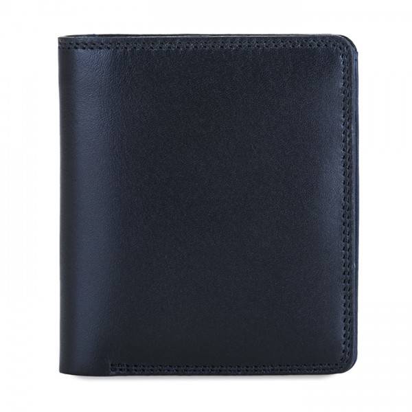 Mywalit Portafoglio da uomo Bi-fold con scomparto estraibile Nero-Blu