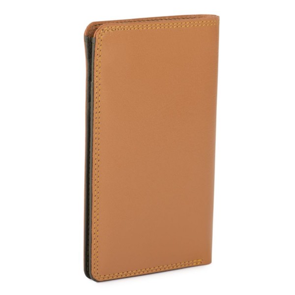 Mywalit Portafoglio Da Uomo Bicolore Mini Doppio Scomparto Marrone-Oliva