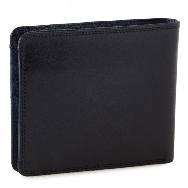 Mywalit Portafoglio Da Uomo Con Portamonete E Tecnologia RFID Nero-Blu