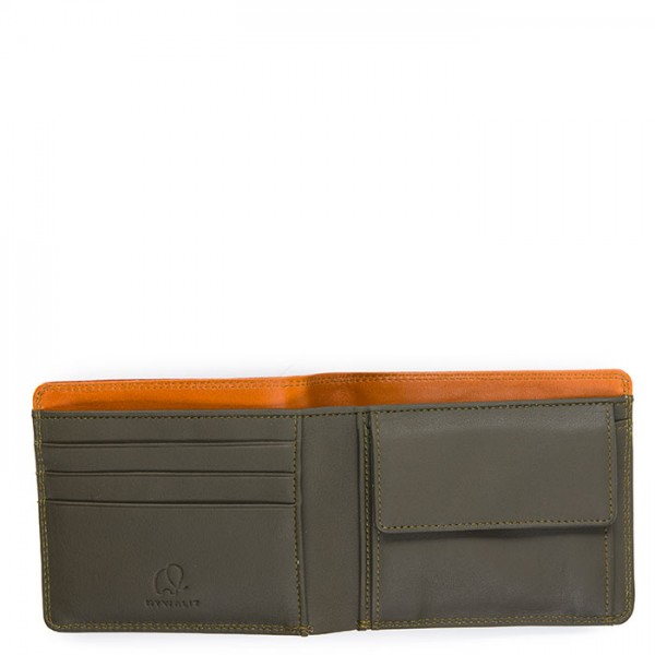 Mywalit Portafoglio Da Uomo Con Portamonete E Tecnologia RFID Marrone-Oliva