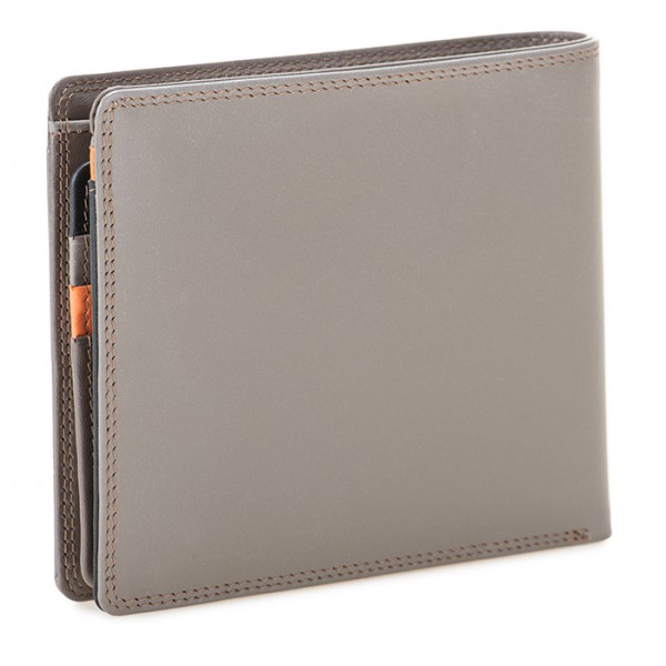 Mywalit Portafoglio Da Uomo Grande Con Lente E Protezione RFID Nappa Fumo