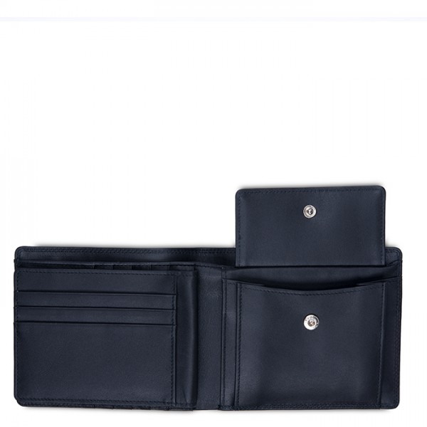 Mywalit Portafoglio Da Uomo Grande Con Lente E Protezione RFID Nappa Nero