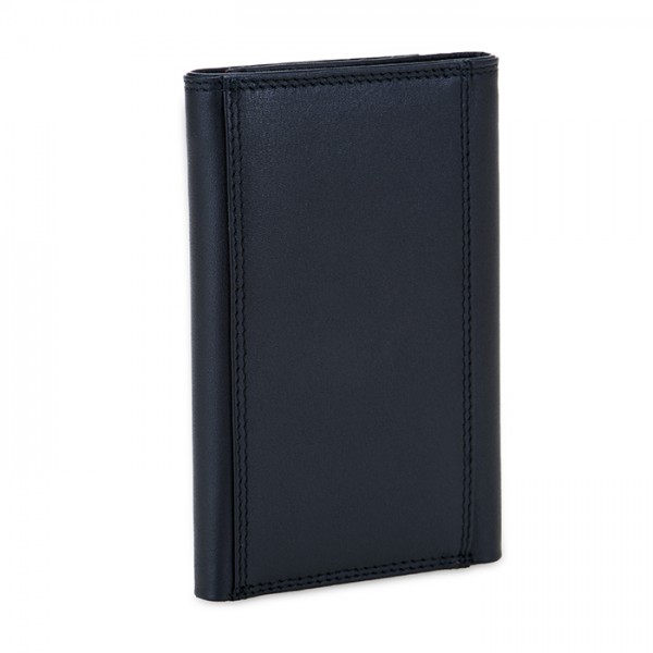 Mywalit Portafoglio Da Uomo Tri-fold Con Zip E Tecnologia RFID Nappa Nero