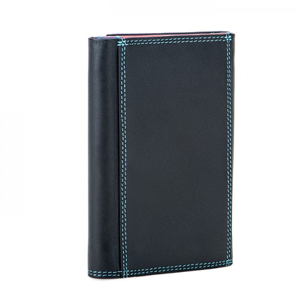 Mywalit Portafoglio Da Uomo Tri-fold Con Zip Nappa Black Pace