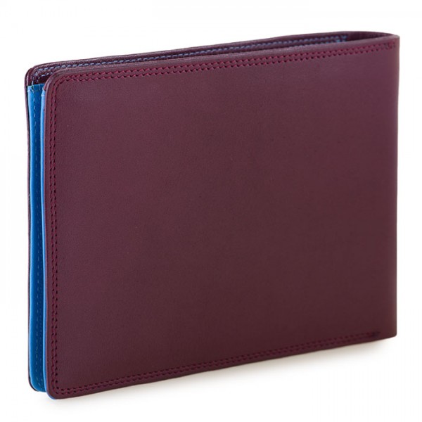 Mywalit Portafoglio Da Viaggio Da Uomo Con Tecnologia RFID Prugna-Celeste