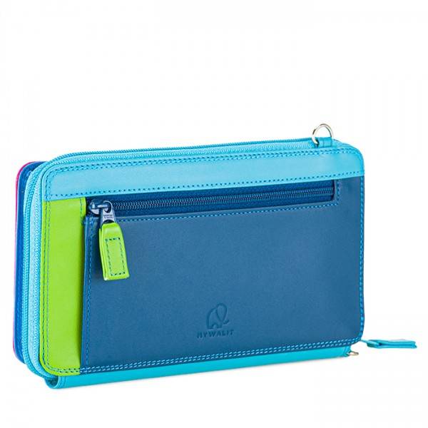 Mywalit Portafoglio Multifunzione Con Zip Su Tre Lati E Tracolla Liguria