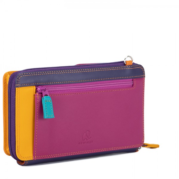 Mywalit Portafoglio Multifunzione Con Zip Su Tre Lati E Tracolla Copacabana