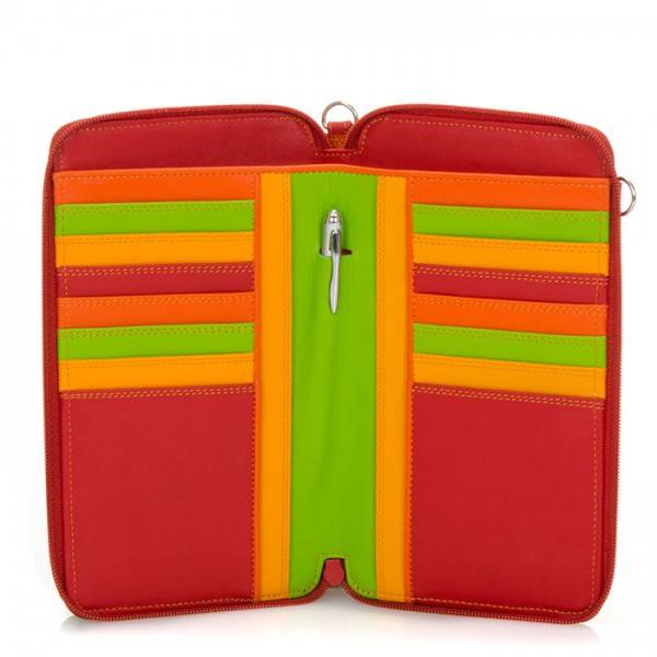 Mywalit Portafoglio Multifunzione Con Zip Su Tre Lati E Tracolla Jamaica