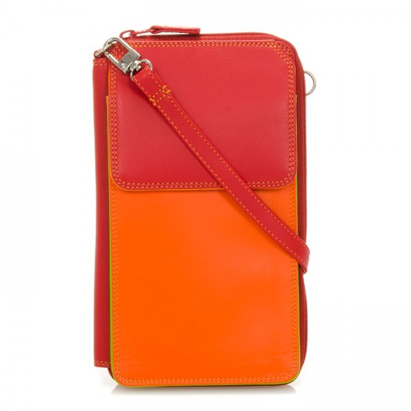 Mywalit Portafoglio Multifunzione Con Zip Su Tre Lati E Tracolla Jamaica