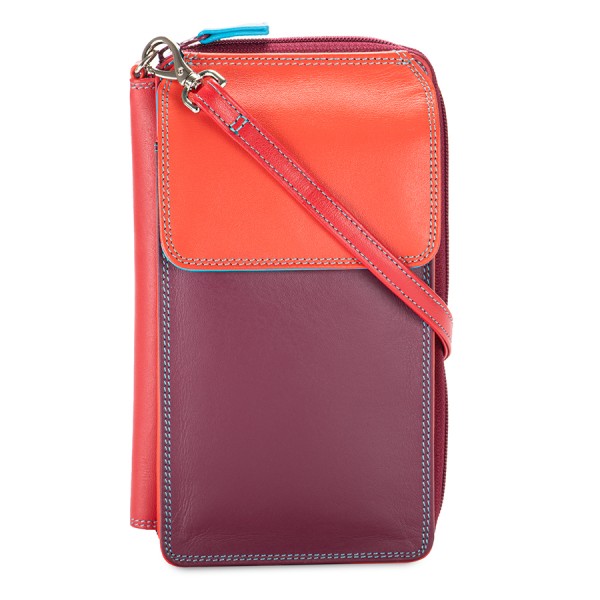 Mywalit Portafoglio Multifunzione Con Zip Su Tre Lati E Tracolla Pompei