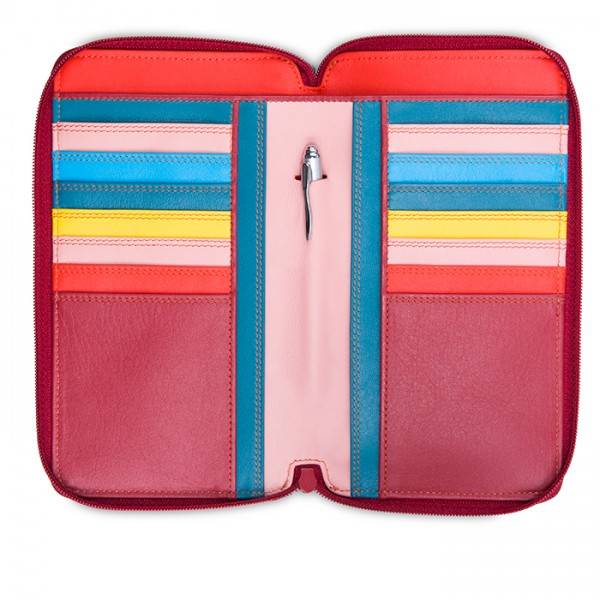 Mywalit Portafoglio Multifunzione Con Zip Su Tre Lati E Tracolla Vesuvio