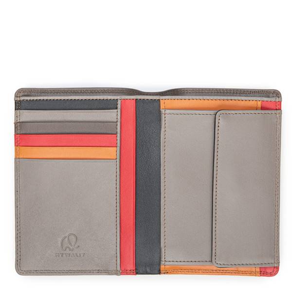 Mywalit Portafoglio Verticale Da Uomo Doppio Scomparto Fumo