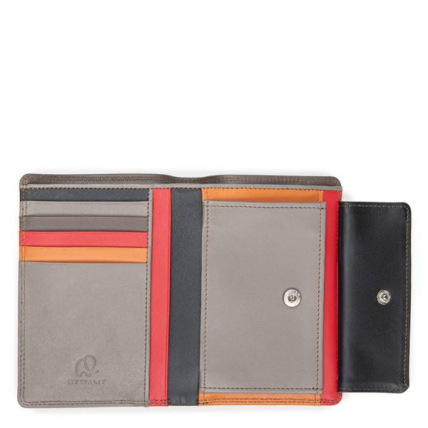 Mywalit Portafoglio Verticale Da Uomo Doppio Scomparto Fumo