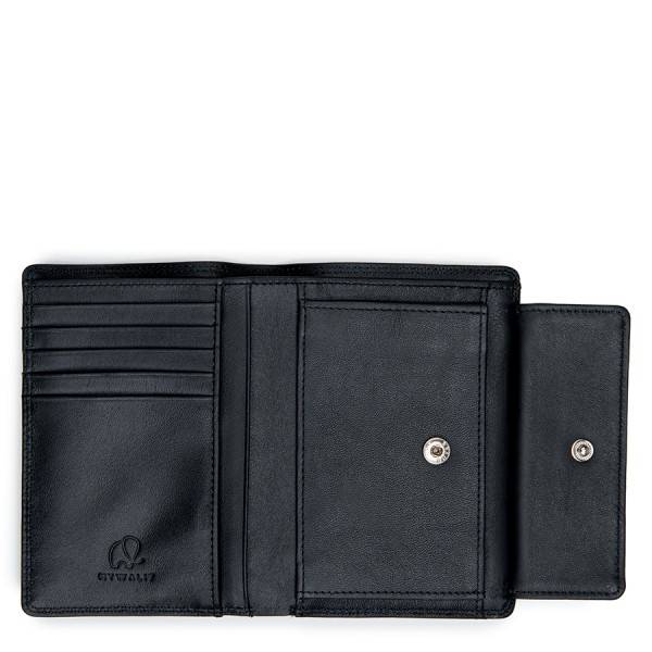 Mywalit Portafoglio Verticale Da Uomo Doppio Scomparto Nero