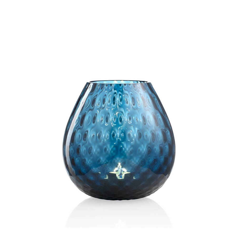 Masonmoretti Candle Holder Macramè Large Air Force Blue