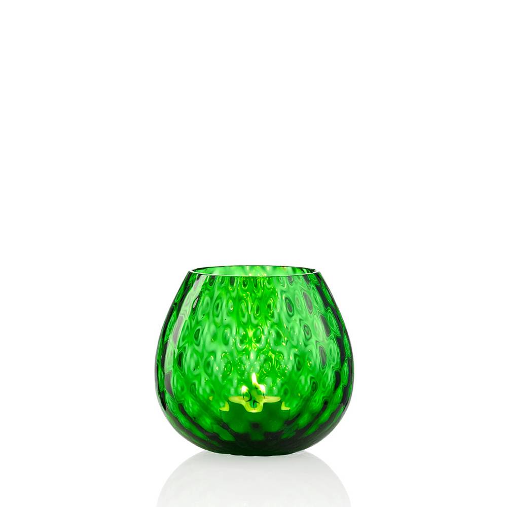 Masonmoretti Candle Holder Macramè Little Green Pino
