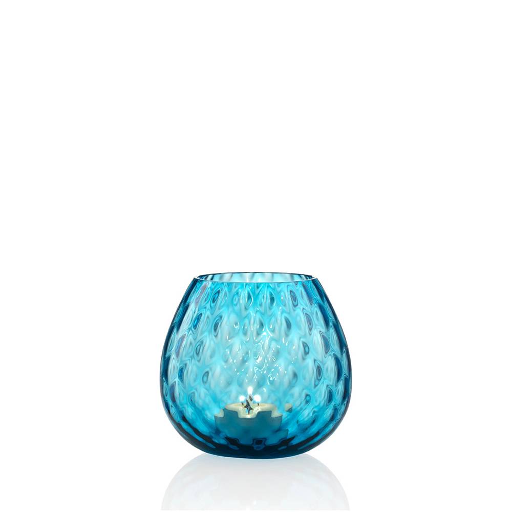 Masonmoretti Candle Holder Macramè Little Turquoise