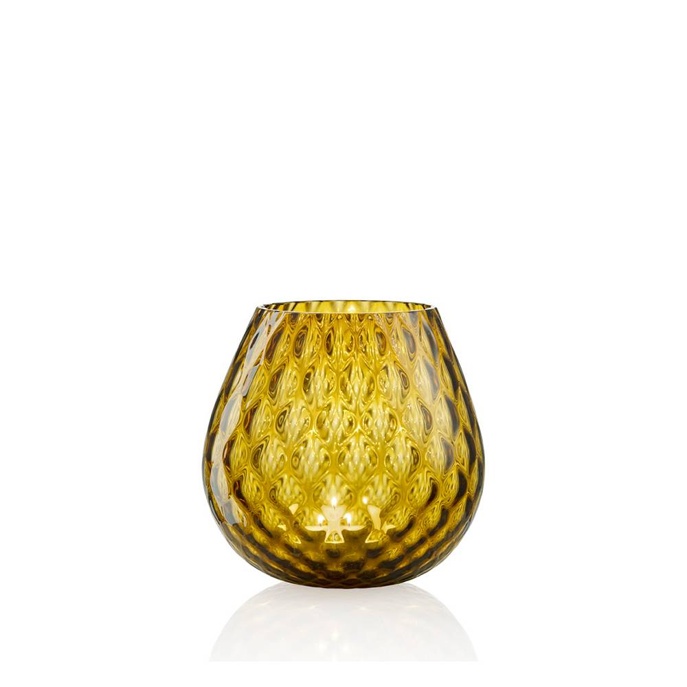 Masonmoretti Candle Holder Macramè Medium Brown Bull