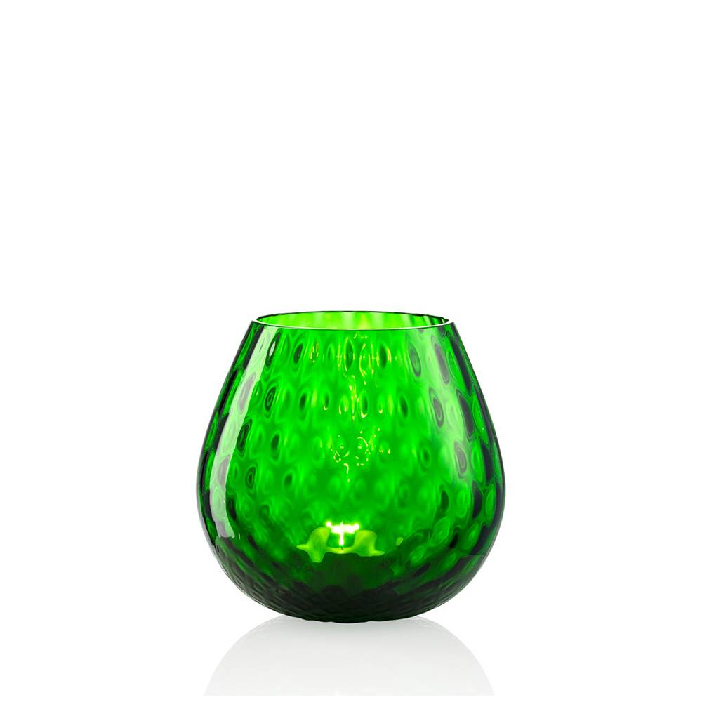 Masonmoretti Candle Holder Macramè Medium Green Pino