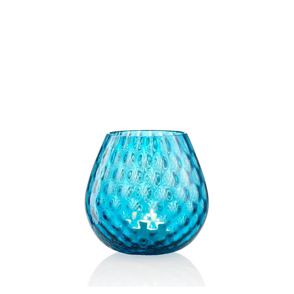 Masonmoretti Candle Holder Macramè Medium Turquoise
