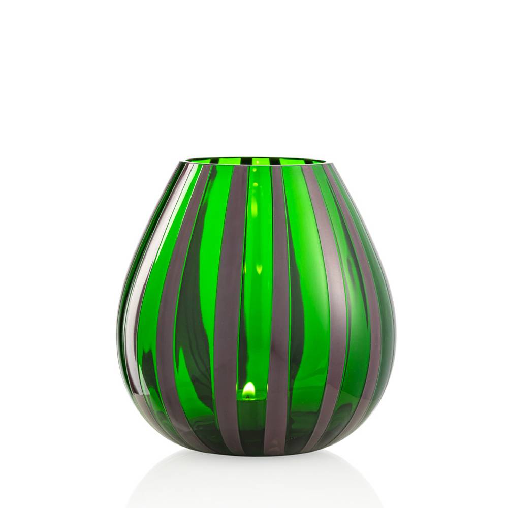 Masonmoretti Candle Holder String Large Blueberry Green