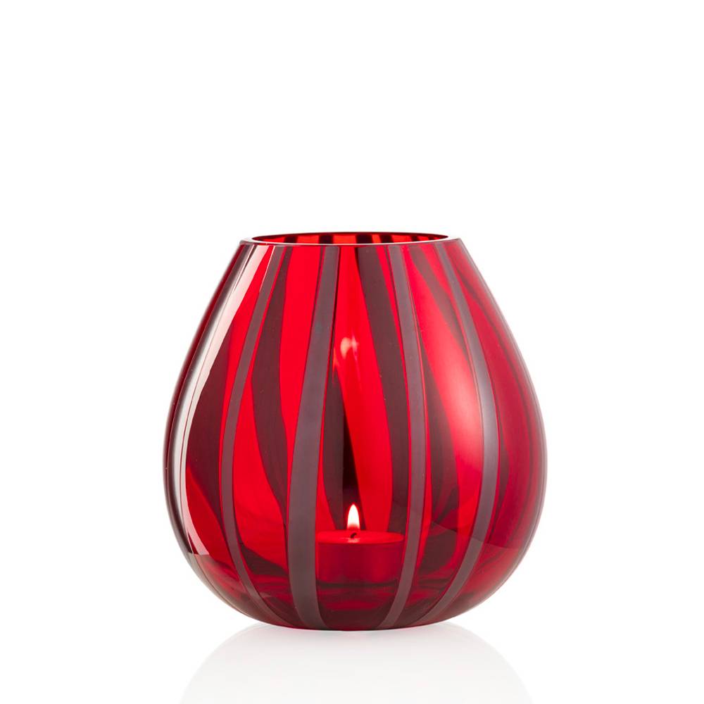 Masonmoretti Candle Holder String Large Blueberry Red