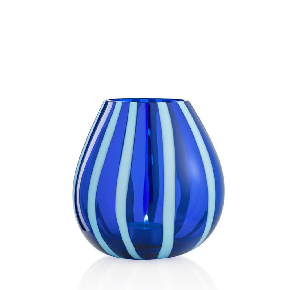 Masonmoretti Candle Holder String Large Light Blue Blue