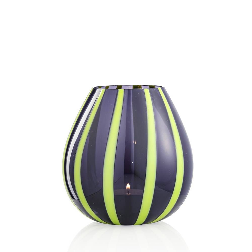 Masonmoretti Candle Holder String Large Pea Green Periwinkle