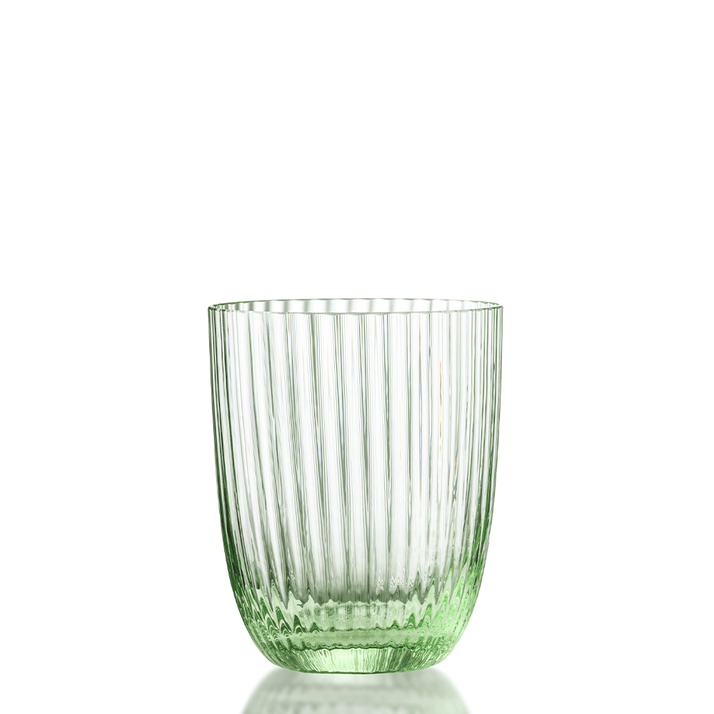 Masonmoretti Idra Set Of 6 Water Glasses, Parfum Green