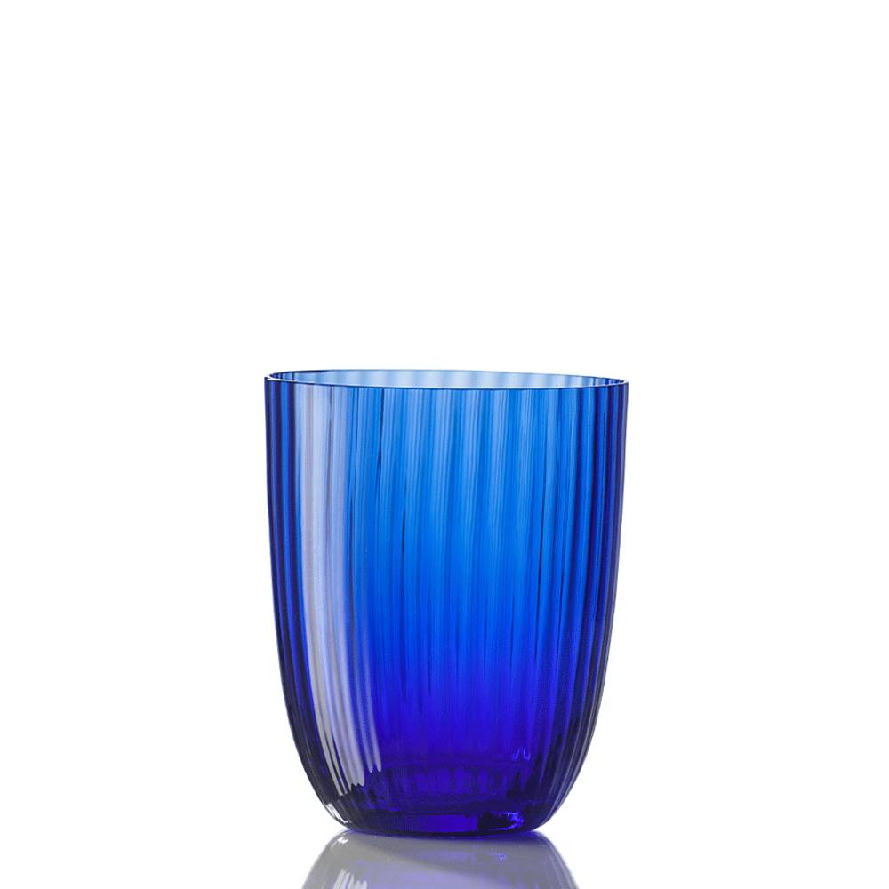 Masonmoretti Bicchiere Idra Rigato Blu