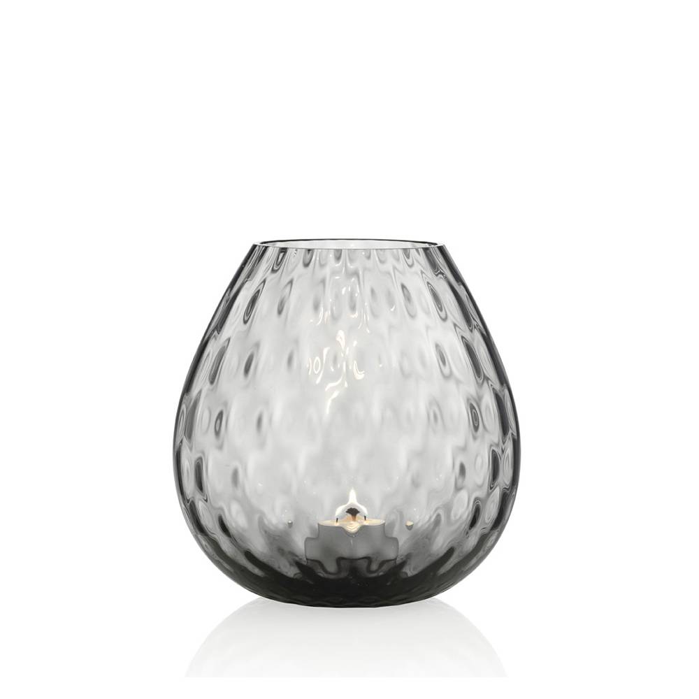 Masonmoretti Candle Holder Macramè Large Grey