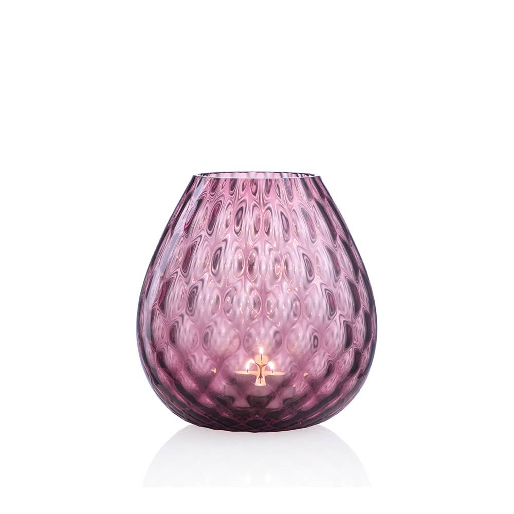 Masonmoretti Candle Holder Macramè Large Purple