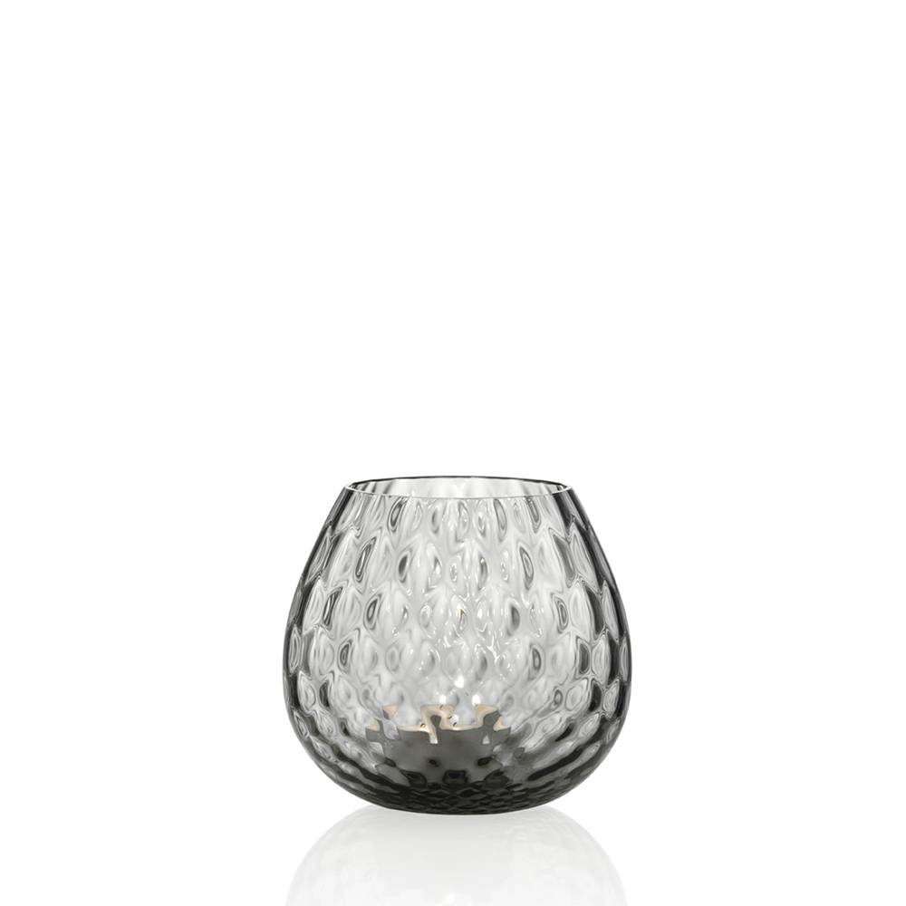 Masonmoretti Candle Holder Macramè Little Grey