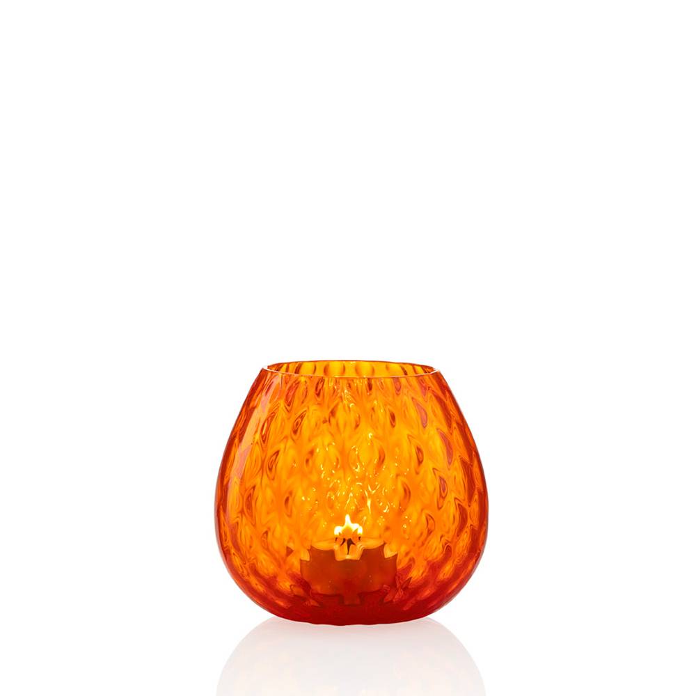 Masonmoretti Candle Holder Macramè Little Orange