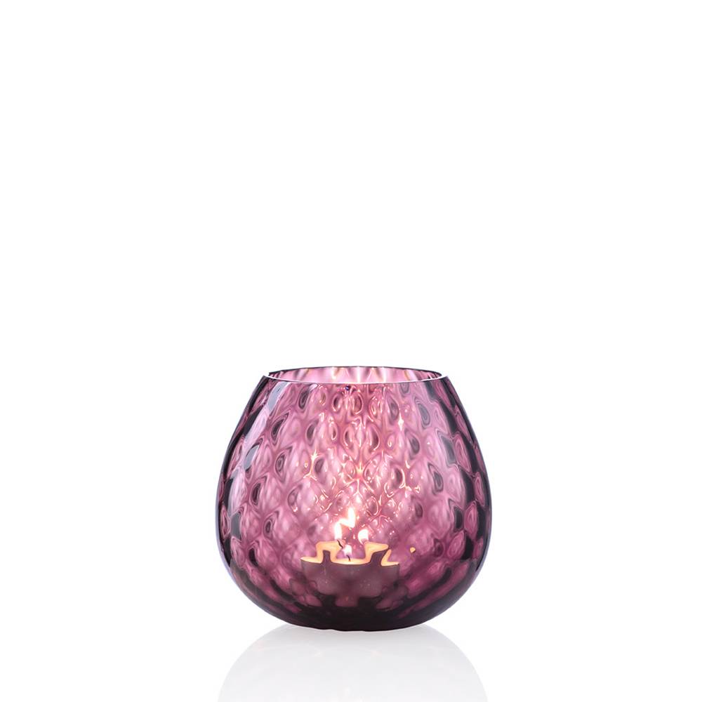 Masonmoretti Candle Holder Macramè Little Purple