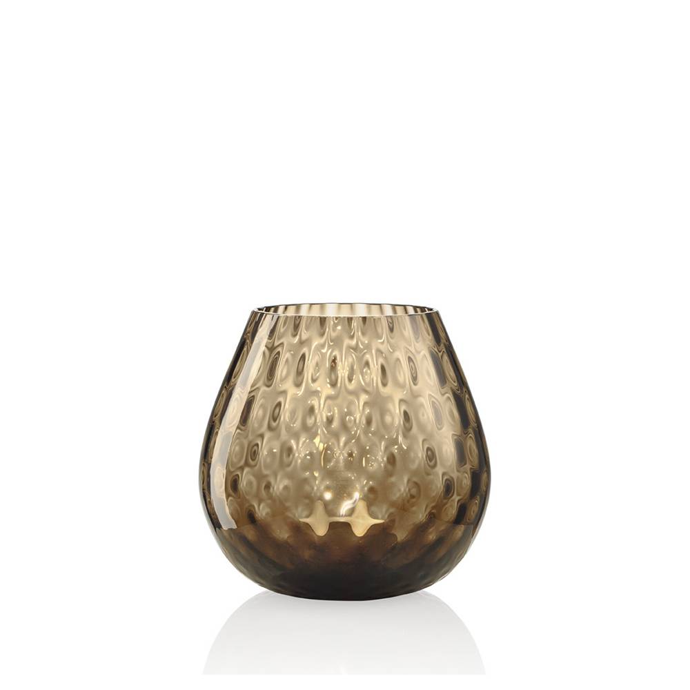 Masonmoretti Candle Holder Macramè Medium Brown