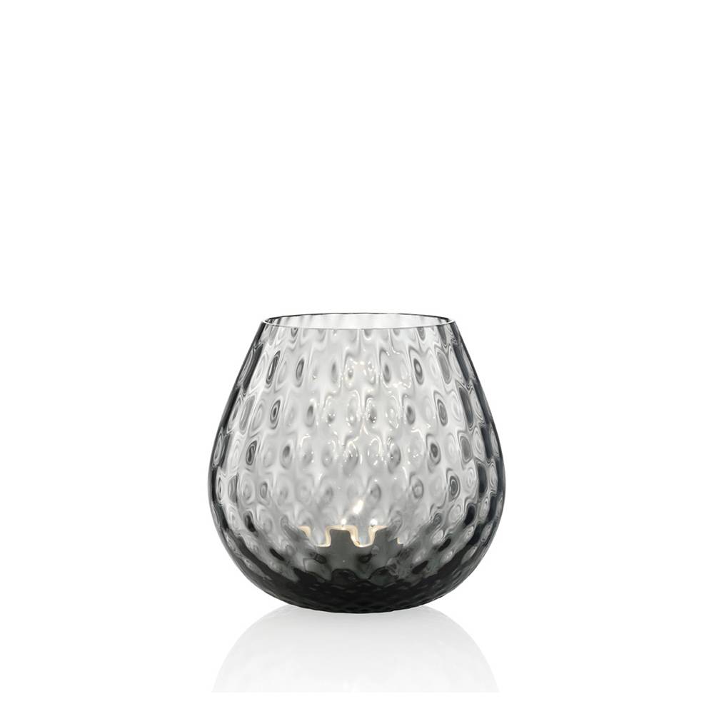 Masonmoretti Candle Holder Macramè Medium Grey